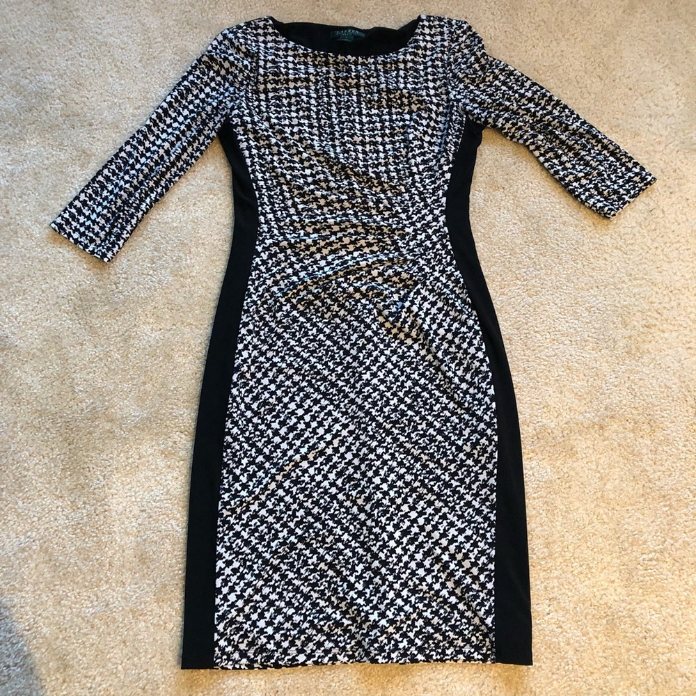 *Great for work* Ralph Lauren Houndstooth Dress
